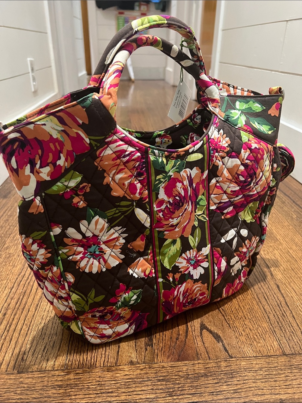 Vera Bradley Two Way Tote English Rose Print